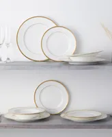 Noritake Rochelle Gold Set of 4 Soup Bowls, Service For 4