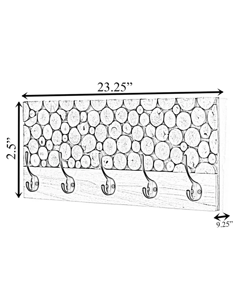 Hook Rack with 5 Hooks