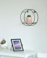 Round, Wall Mount Floating Shelf