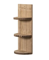 3 Sliced Log Shelf Display
