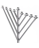 Coated Hanukkah Menorah for Synagogue, Large