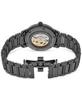 Seiko Men's Automatic Presage Black Ion Finish Stainless Steel Bracelet Watch 40mm