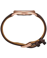 Seiko Women's Essentials Brown Leather Strap Watch 32mm