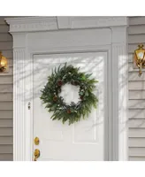 National Tree Company 24" Mixed Leaf Christmas Wreath