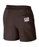 Men's Nfl X Staple Brown Cleveland Browns New Age Throwback Vintage-Like Wash Fleece Short