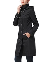 Kimi + Kai Women's Eeva Water-Resistant Hooded Trench Coat