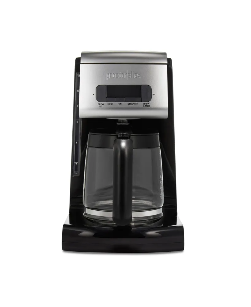 Proctor Silex Faster Brewing Front Fill Programmable Coffee Maker - 43687