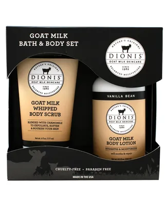 Dionis Vanilla Bean Goat Milk Bath and Body Set, 2 Piece