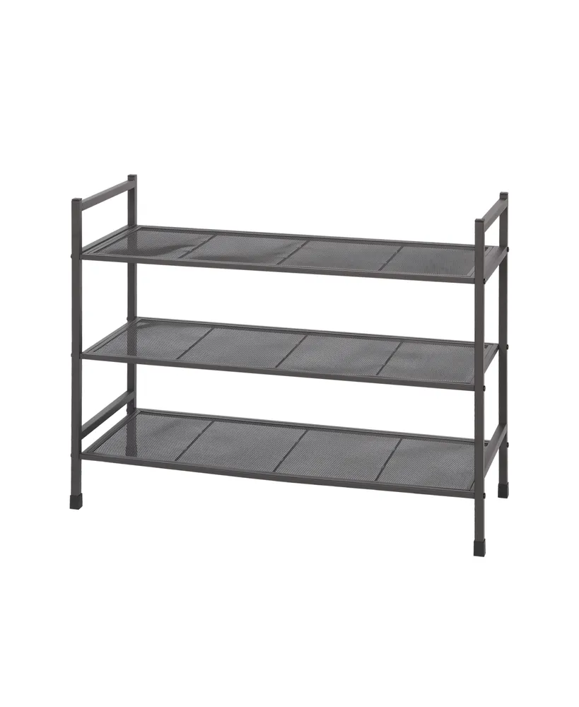 Plain Expandable 3-Tier Shoe Rack