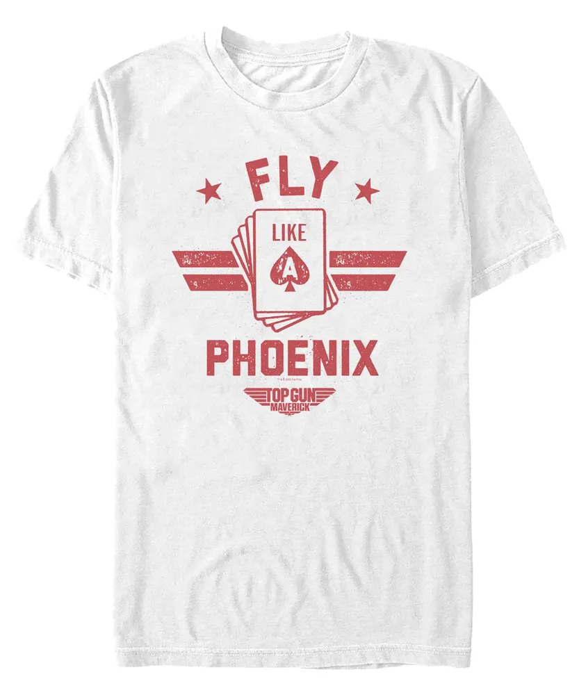 Fifth Sun Men's Top Gun Phoenix Hand Short Sleeve T-shirt