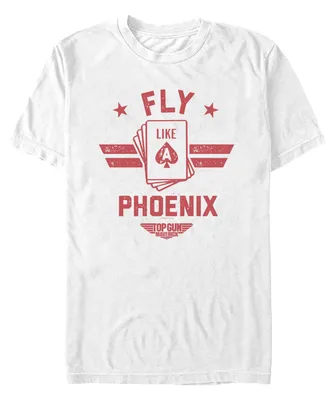 Fifth Sun Men's Top Gun Phoenix Hand Short Sleeve T-shirt