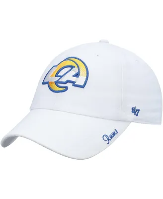Women's '47 White Los Angeles Rams Miata Clean Up Logo Adjustable Hat