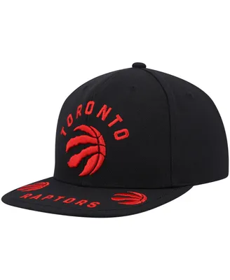 Men's Mitchell & Ness Black Toronto Raptors Front Loaded Snapback Hat