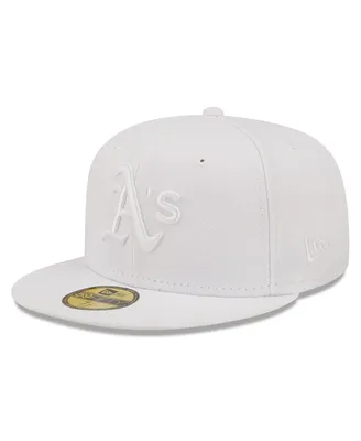 Men's New Era Oakland Athletics White on 59FIFTY Fitted Hat
