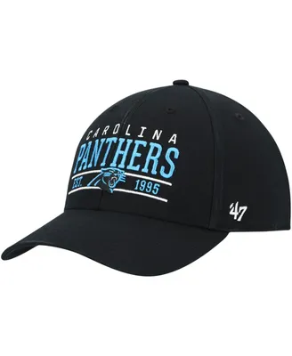 Men's '47 Black Carolina Panthers Centerline Mvp Adjustable Hat