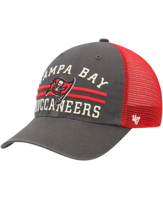 Men's '47 Pewter, Red Tampa Bay Buccaneers Highpoint Trucker Clean Up Snapback Hat