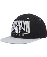 Men's Mitchell & Ness Black Brooklyn Nets City Arch Snapback Hat