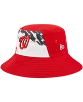 Men's New Era Red Washington Nationals 2022 4th of July Bucket Hat