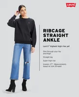 Levi's Women's Ribcage Ultra High Rise Straight Ankle Jeans