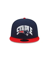 Men's New Era X Staple Navy, Red New England Patriots Pigeon 9Fifty Snapback Hat