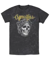 Fifth Sun Men's Cypress Hill Aztec Skull Short Sleeve Mineral Wash T-shirt