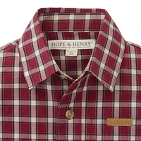 Hope & Henry Baby Boys Organic Poplin Button Down Shirt