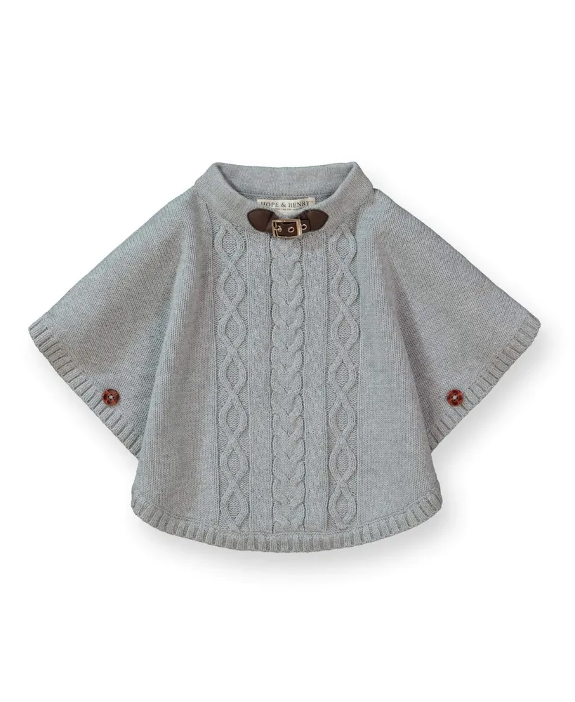Hope & Henry Baby Girls Sweater Cape