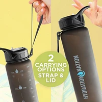 Hydration Nation Water Bottle With Time Marker 32oz