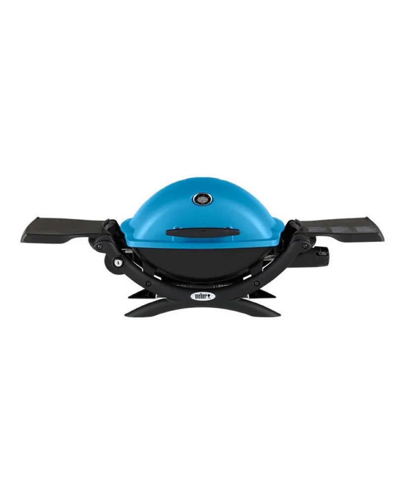 Weber Q 1200 Gas Grill (Blue) With Adapter Hose And Premium Tool