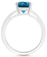 Macy's Women's London Blue Topaz (3-3/5 ct.t.w.) Ring Sterling Silver