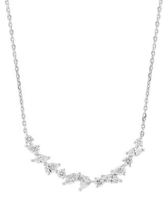 Effy Diamond Multi-Cut 18" Collar Necklace (1-1/8 ct. t.w.) in 14k White Gold