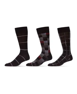 MeMoi Men's Basic Assortment Socks, Pack of 3