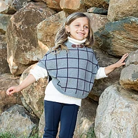 Hope & Henry Girls Organic Cotton Sweater Cape