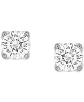 Alethea Certified Diamond Stud Earrings (1-1/2 ct. t.w.) in 14k White Gold featuring diamonds with the De Beers Code of Origin, Created for Macy's