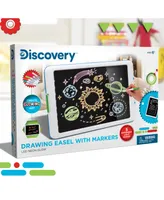 Discovery Neon Glow Drawing Easel w/ 6 Color Marker, Light Modes