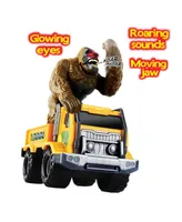 Light Sound Gorilla Transporter Children's Play Truck Gorilla Figurine