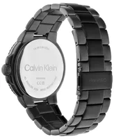 Calvin Klein Men's Black Stainless Steel Bracelet Watch 44mm