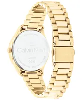 Calvin Klein Unisex Gold-Tone Stainless Steel Bracelet Watch 35mm - Gold