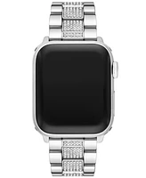 Michael Kors Women's Silver-Tone Stainless Steel Band for Apple Watch, Compatible with 38, 40, 41mm