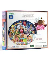 Eeboo Piece and Love International Women's Day Round Jigsaw Puzzle Set, 500 Piece