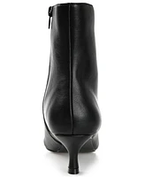 Journee Collection Women's Arely Kitten Heel Pointed Toe Dress Booties