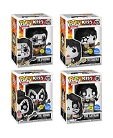 Funko Pop Kiss Band Glow in the Dark Collectible Set, 4 Piece