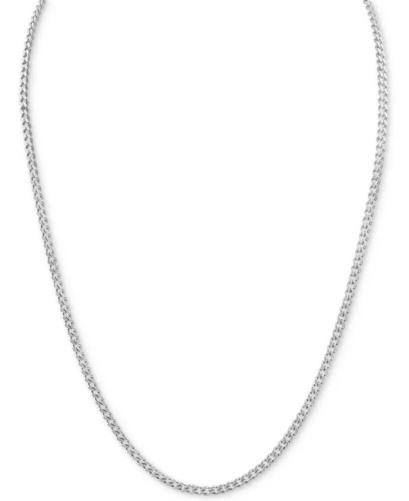 Esquire Men's Jewelry Curb Link 24" Chain Necklace, Created for Macy's