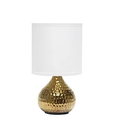 Simple Designs Hammered Drip Mini Table Lamp