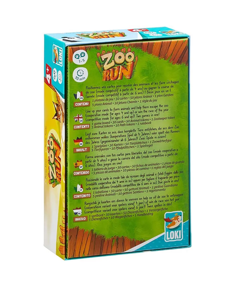 Zoo Run Loki Children's Card Placement Game