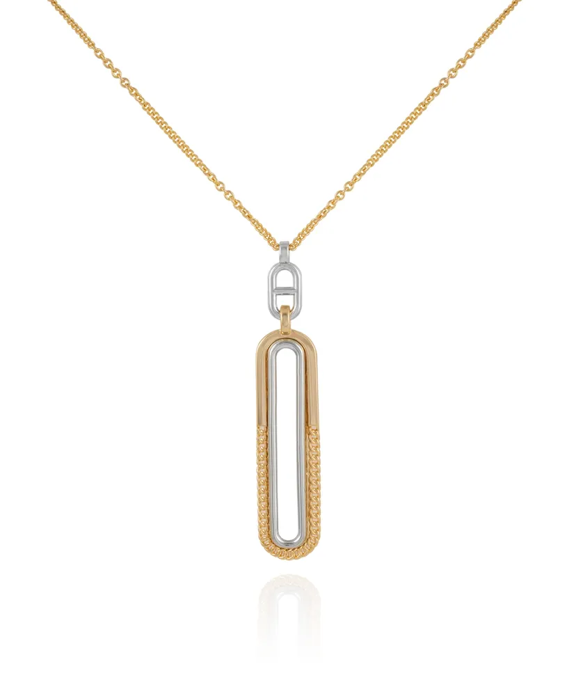 Vince Camuto Gold-Tone and Silver-Tone Pendant Necklace - Gold-Tone, Silver