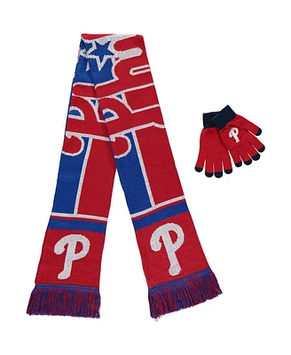 Women's Philadelphia Phillies Gloves and Scarf Set