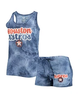 Women's Concepts Sport Navy Houston Astros Billboard Racerback Tank Top and Shorts Set