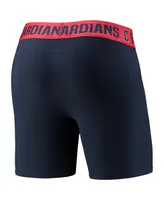 Men's Concepts Sport Navy, Red Cleveland Guardians Two-Pack Flagship Boxer Briefs Set