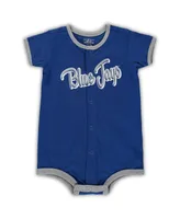 Infant Boys and Girls Royal Toronto Blue Jays Power Hitter Romper